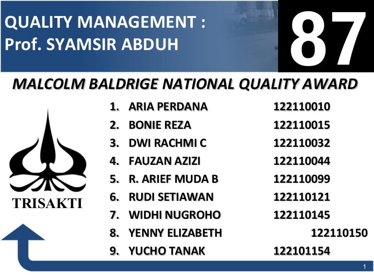 What Is The Mbnqa Award? , Malcolm Baldrige National Quality Award – YVDL