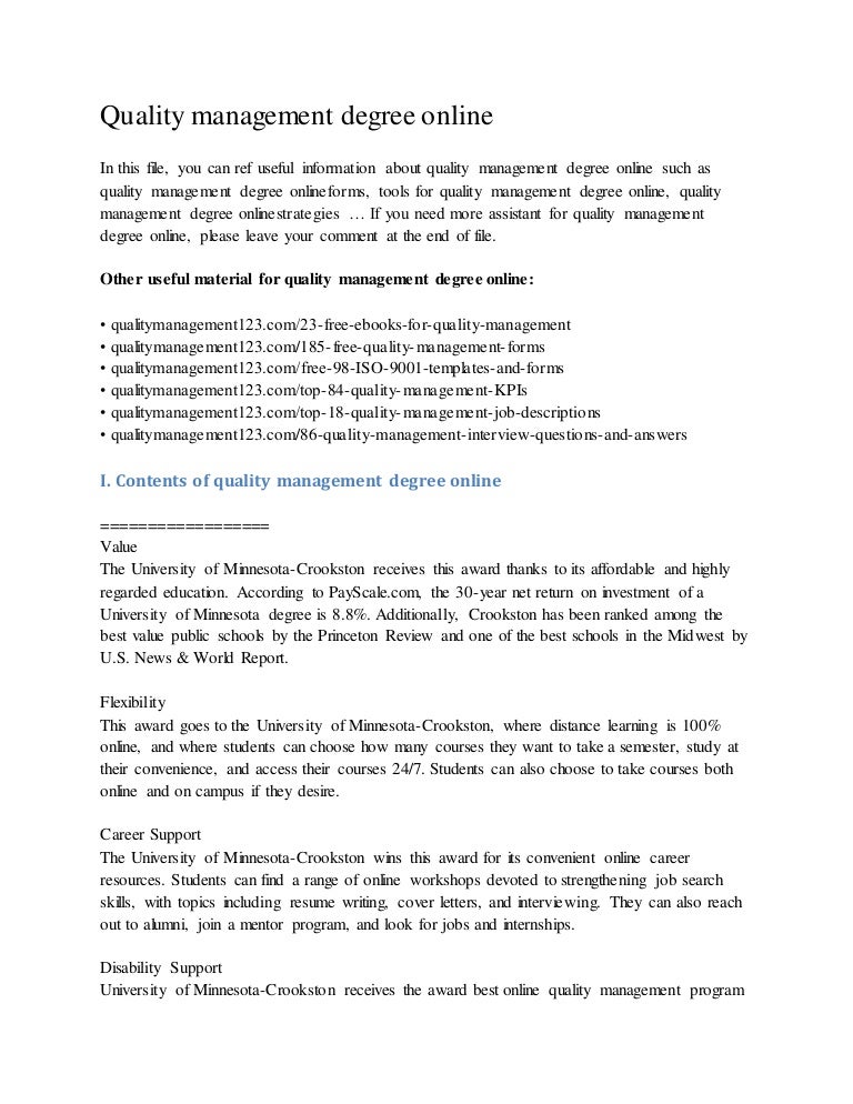 Control degree improvement master quality thesis | backtimonasmewadunneutornosthon