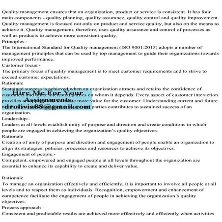 Quality management ensures that an organization, product or service .pdf