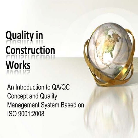 Quality Management In Construction