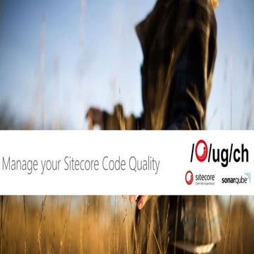 Qualitymanagement mit Sitecore und Sonarqube