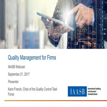 Quality Management for Firms