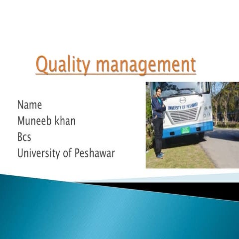 software Quality management presentation | PPT