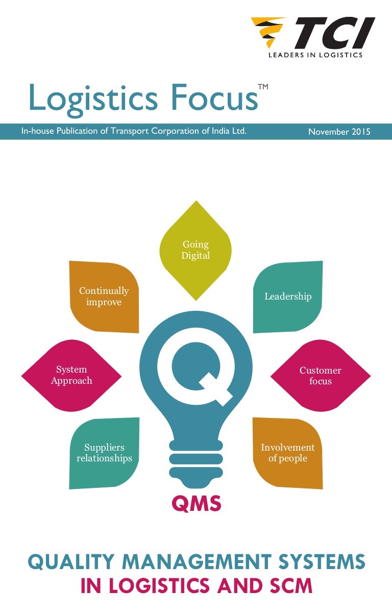 Quality Management Systems In Logistics And Supply Chain TCI Logisi…
