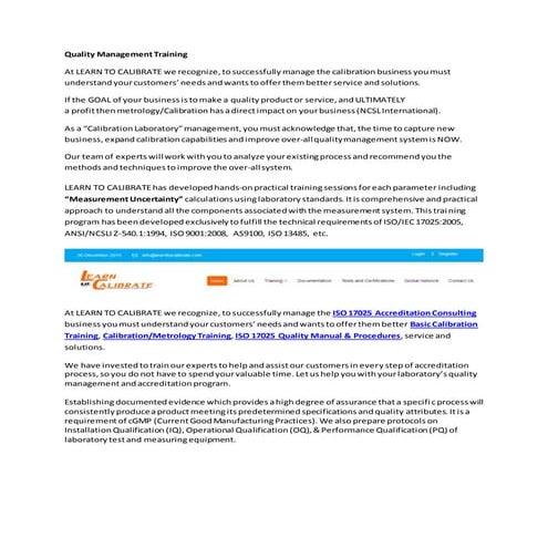 Diploma in quality management qualitas | PDF