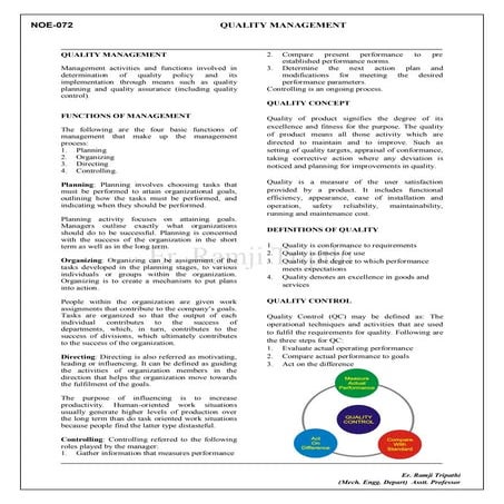  Total Quality management unit 1
