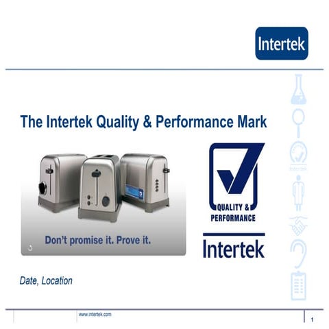 Quality mark presentation