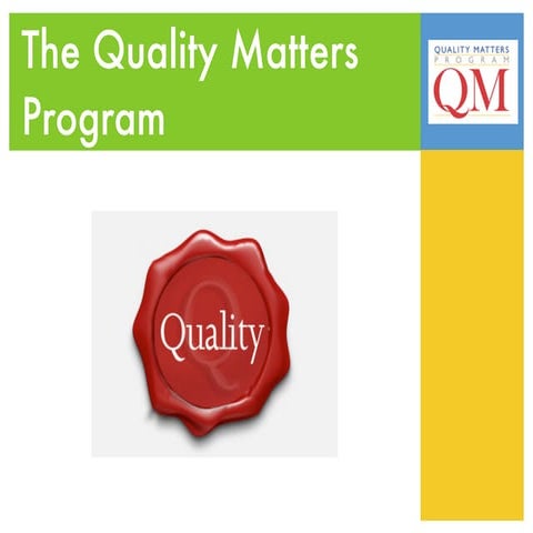 Quality matters copy | KEY