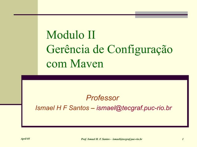 Gerência de Configuração com Maven