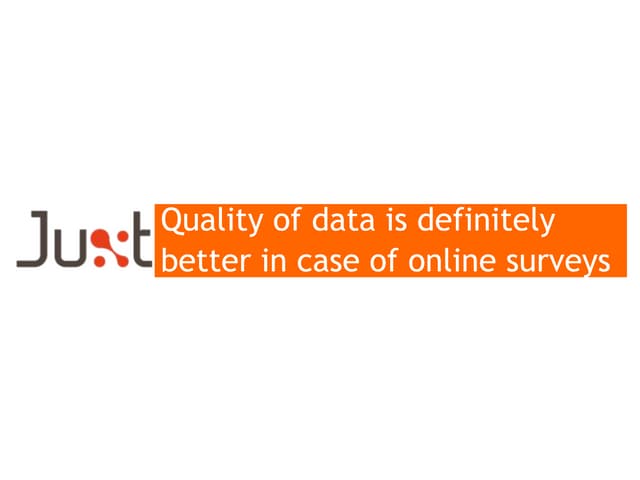 Quality of data