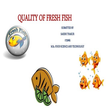 Quality of fresh fish