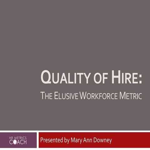 Mary Ann Downey ILSHRM Presentation