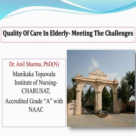 Quality of life of elderly