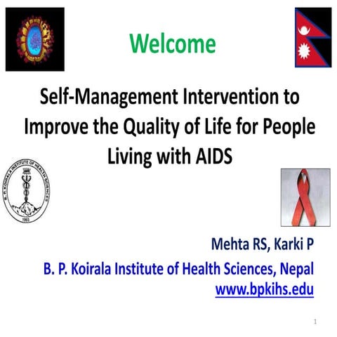 Quality of life of people live with hiv aids | PPSX