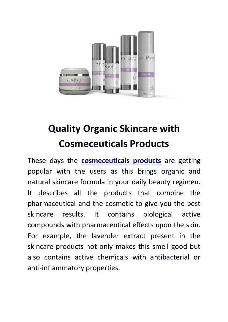 organic cosmeceuticals