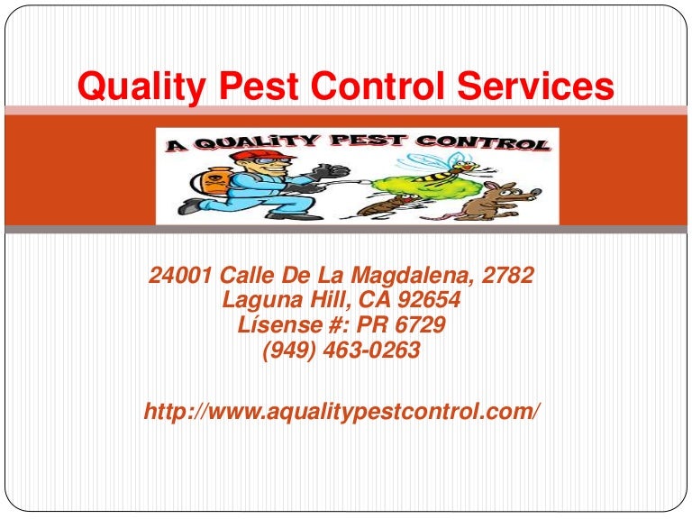 Quality pest control services