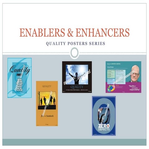 Enablers & Enhancers Quality Posters Series | PPTX