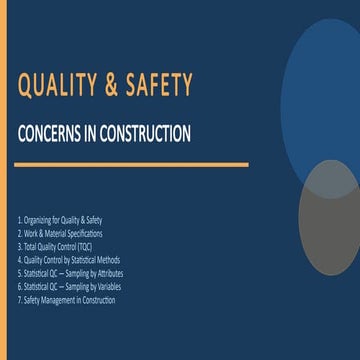 Comprehensive Quality and Safety Management in Construction Projects | PPTX
