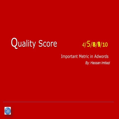 Quality score