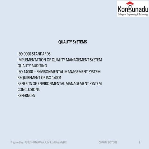 ISO 9001 Knowledge and Implementation | PPT