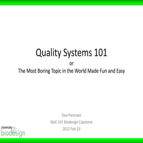 Quality systems v3