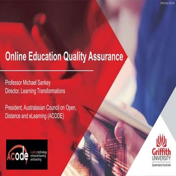 Online Education Quality Assurance