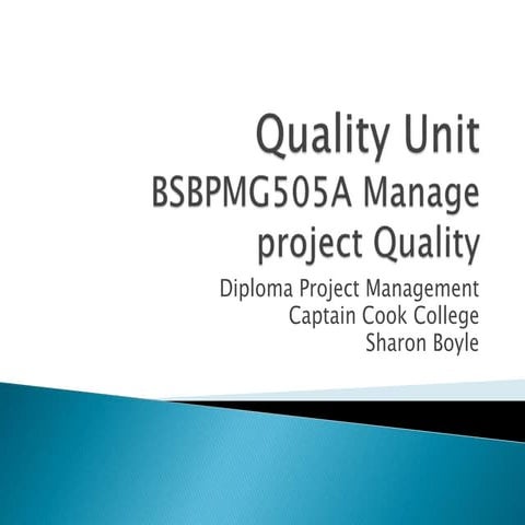 Quality unit 2012   2