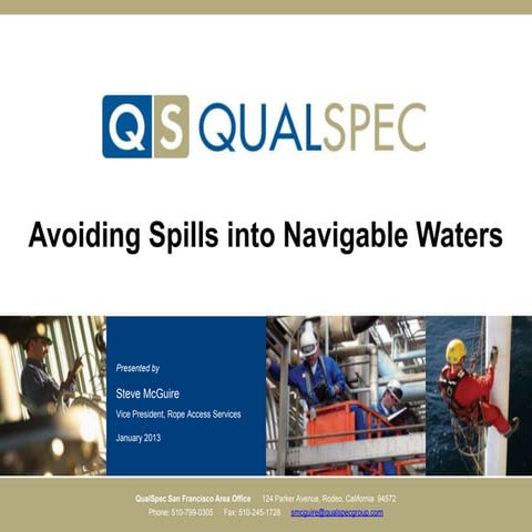 Rope Access: Avoiding Spills into Navigable Waters