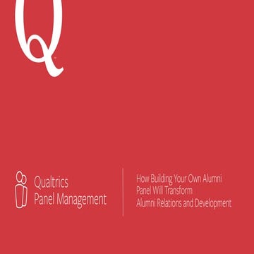 How Building Your Own Alumni Panel Will Transform Alumni Relations and Develo...