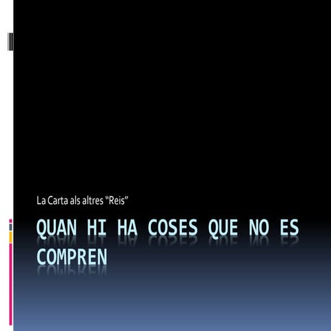 Quan hi ha coses que no es compren