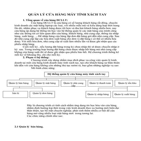 Quan li cua hang laptop