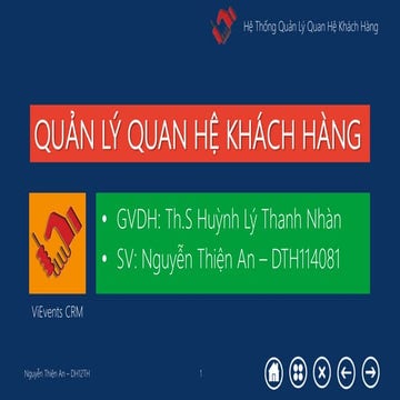 Quản lý quan hệ khách hàng
