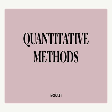 Quantitative Research