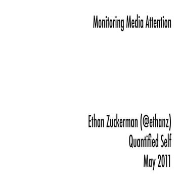 Media attention and the quantified self