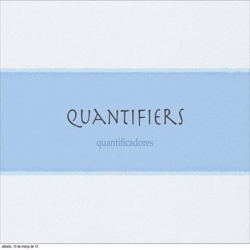 Quantifiers