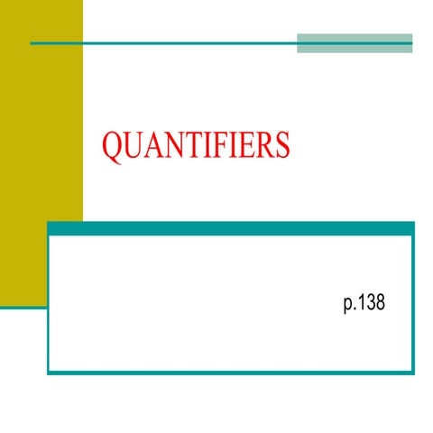 Quantifiers