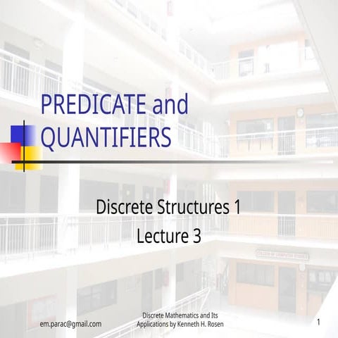 Universe of Discourse Quantifier in Discrete Structures