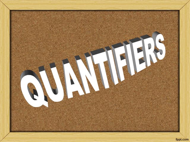 Quantifiers