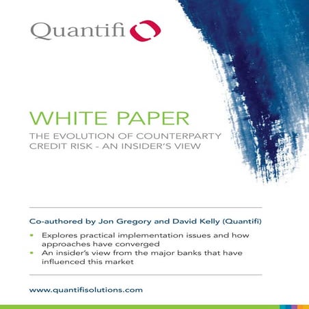 Quantifi Whitepaper: The Evolution Of Counterparty Credit Risk