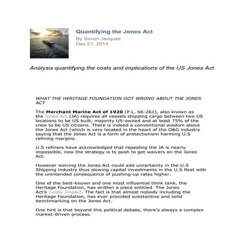 Shipping U.S. Crude Oil by Water: Vessel Flag Requirements and Safety ...