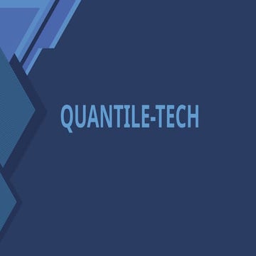 Quantile Technologies - Data Science and AI Solutions | PPTX