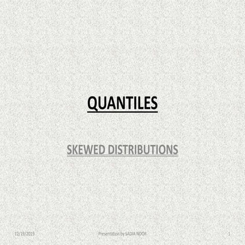 Quantiles