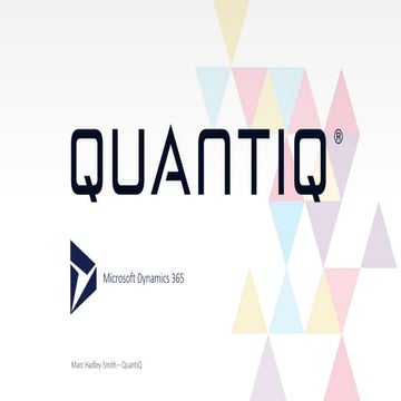 QuantiQ outlines Dynamics 365