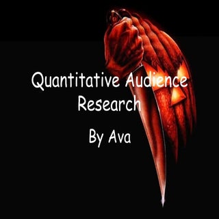 Quantitative Audience Research