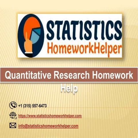 Quantitative Research Homework Help
