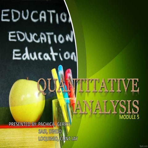 Quantitative analysis