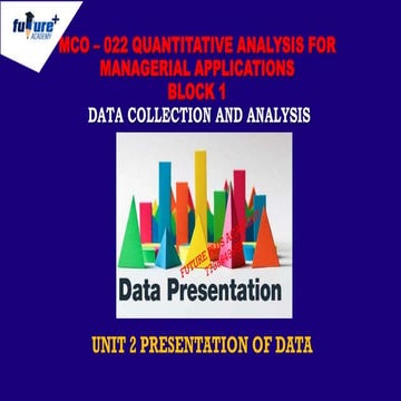 QUANTITATIVE ANALYSIS-2ND UNIT NOTE MCOM