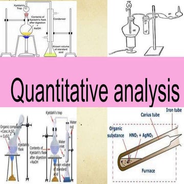 Quantitative analysis 11