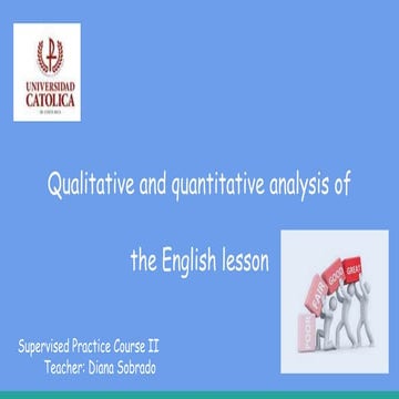 Quantitative and qualitative