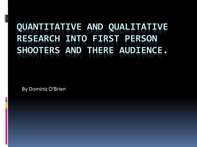 Quantitative and qualitative resear...